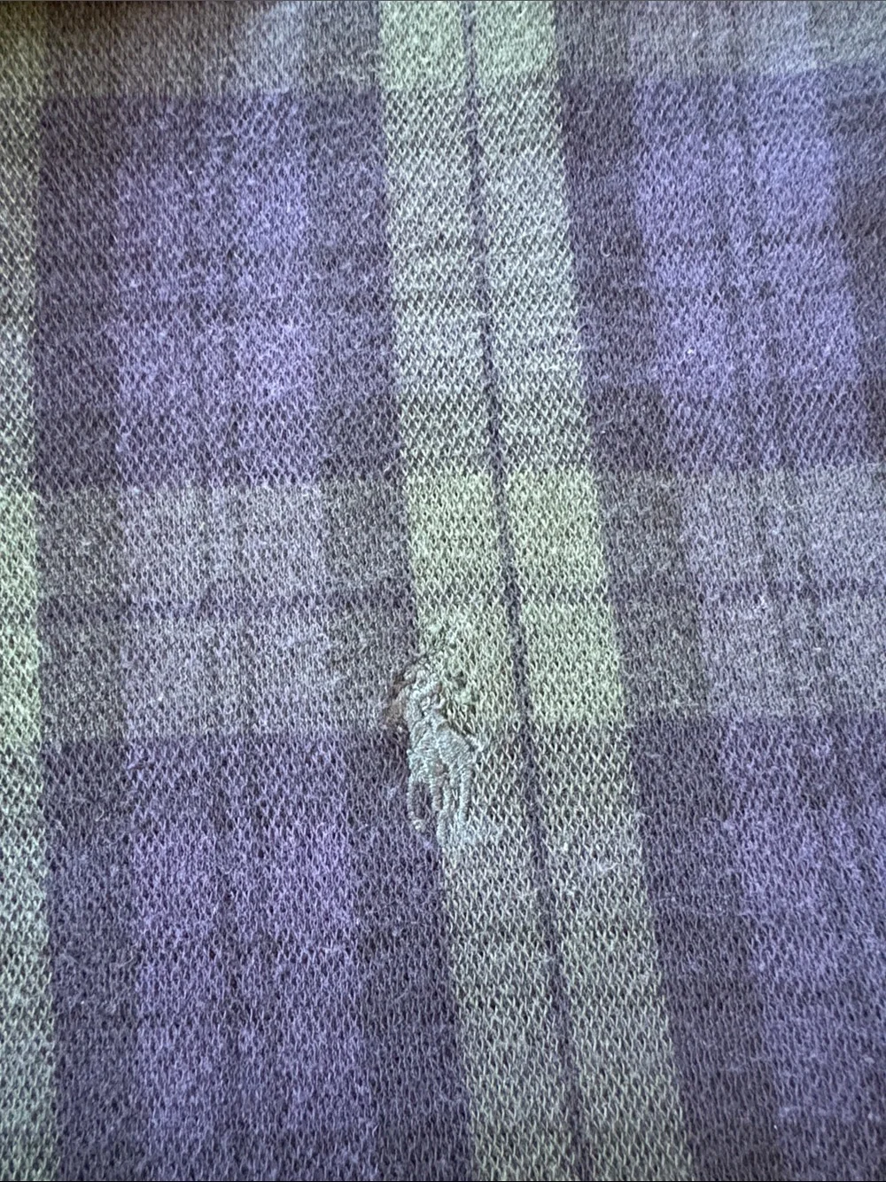 Vintage 90s Polo Ralph Lauren Plaid Polo Shirt Made in USA 100% Cotton